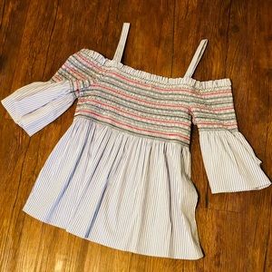 Maison Jules Red/White/Blue Top❤️💙